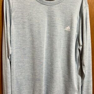 Women’s Adidas Golf Light Blue Microfiber Long Sleeve Shirt